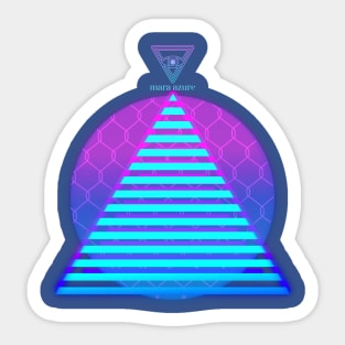 Neon Pyramide Sticker